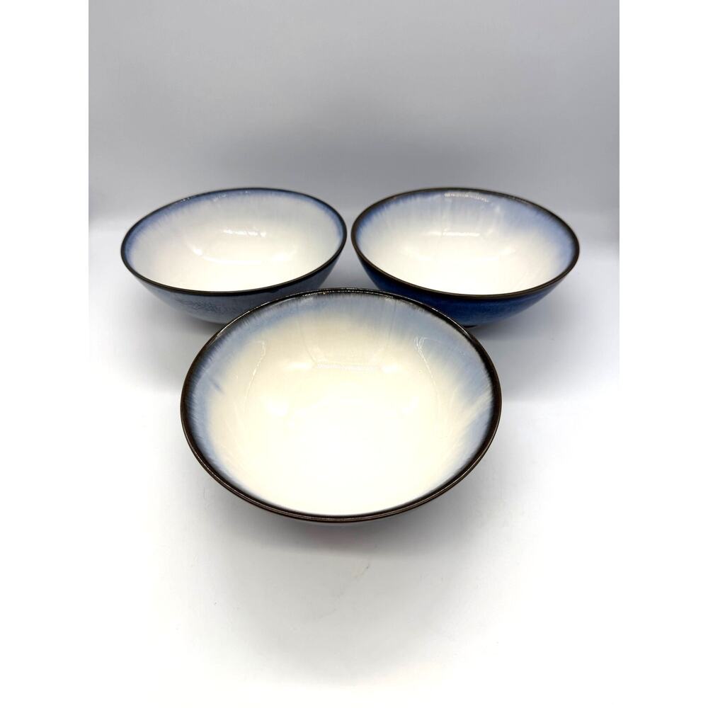 Sango Concepts Eggplant 4942 Set of 3 Soup Bowls 7 1/8"